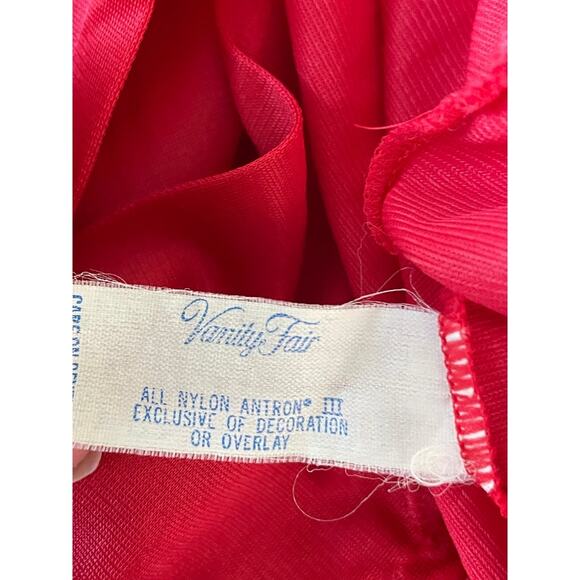 VIntage Vanity Fair Night Gown and Robe Set Red Small - Picture 12 of 12